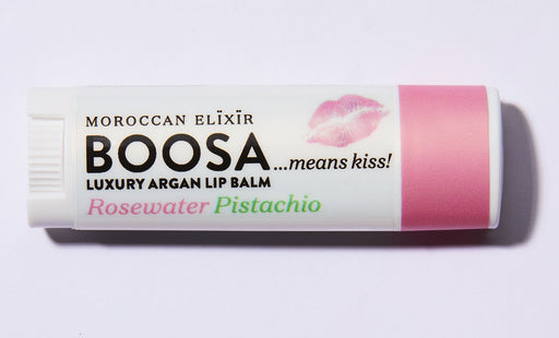 BOOSA Luxury Argan Lip Balm (Rosewater Pistachio)