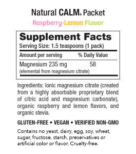Natural Calm Packets Organic Raspberry Lemon (30 count)