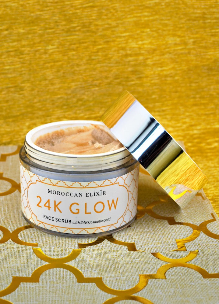 FACE SCRUB with 24K Cosmetic Gold