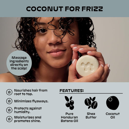 Coconut for Frizz Shampoo + Conditioner Bar Set