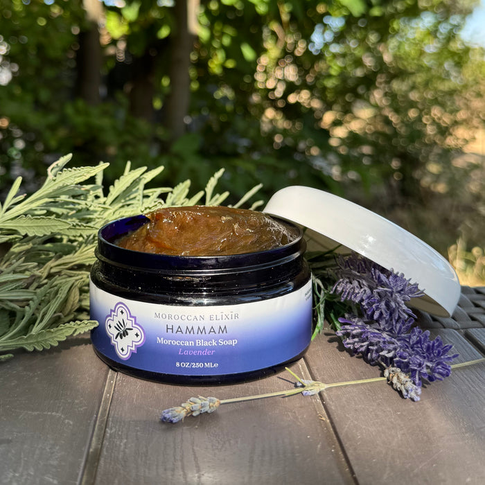 Moroccan BLACK SOAP (Lavender)